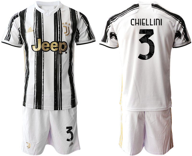 2020-21 Juventus 3 CHIELLINI Home Soccer Jersey