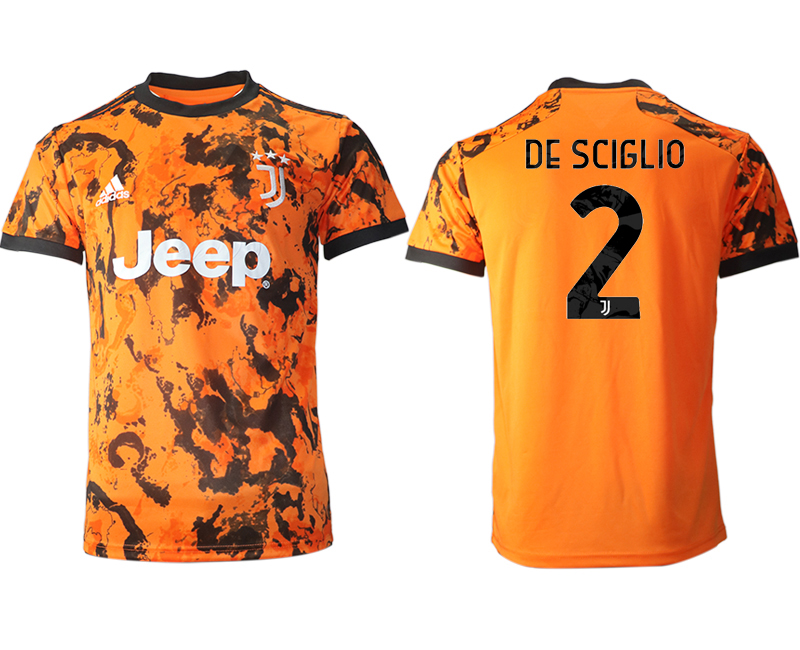 2020-21 Juventus away aaa version 2# DE SCIGLIO soccer jerseys