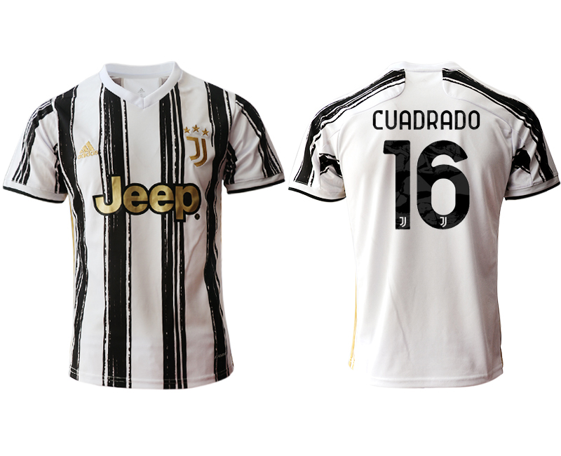 2020-21 Juventus home aaa version 16# CUADRADO soccer jerseys