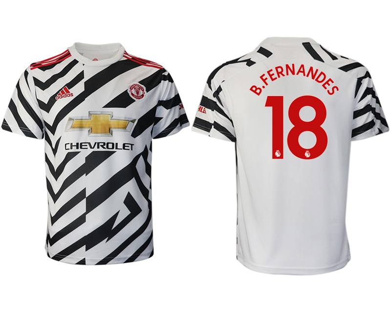 2020-21 Manchester United  away aaa version 18# B.FERNANDES soccer jerseys