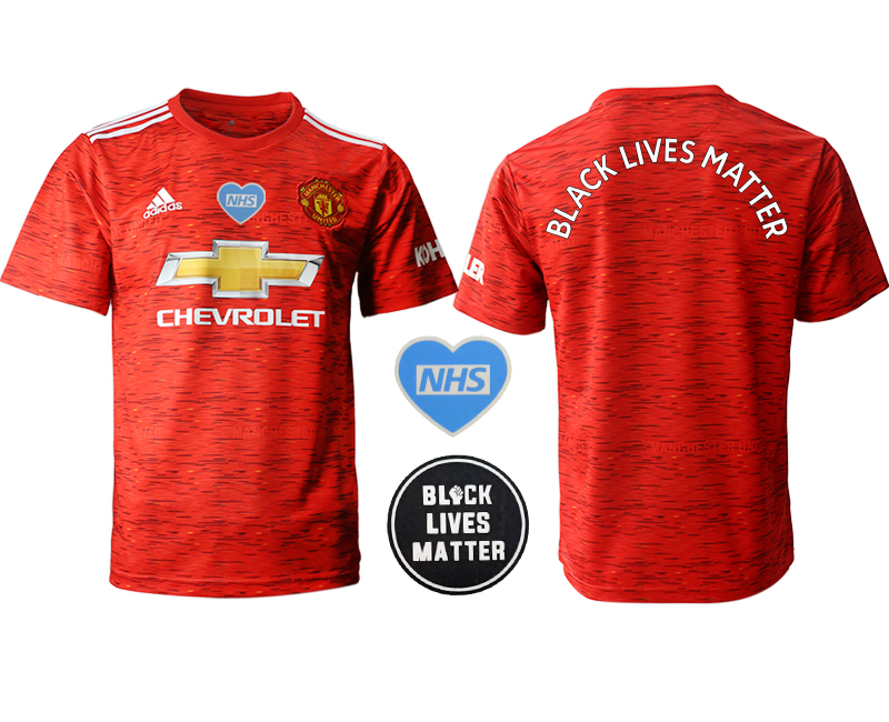 2020-21 Manchester United home Black Lives Matter aaa version soccer jerseys