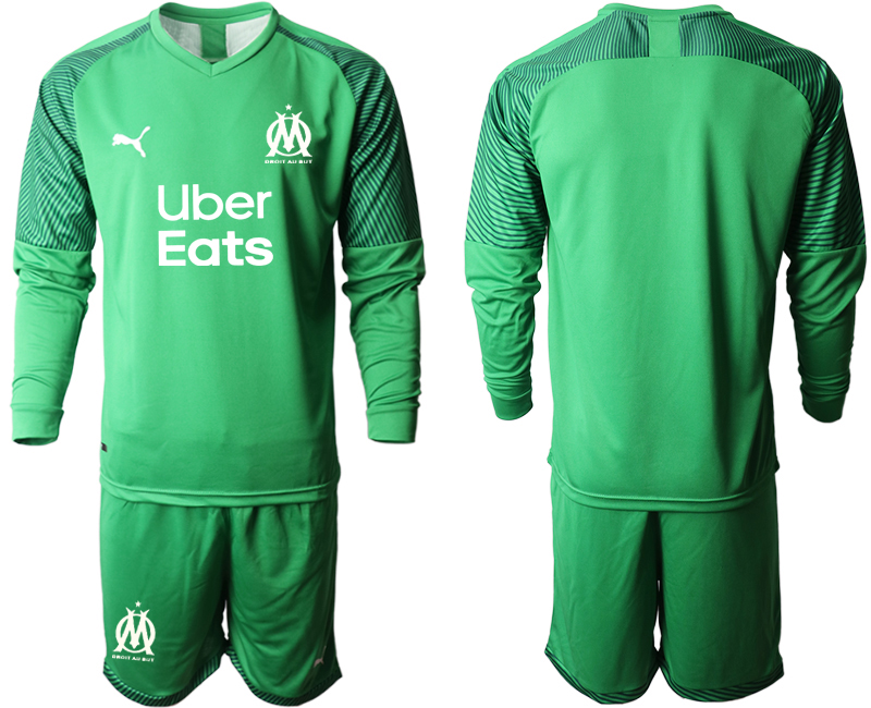 2020-21 Marseilles green goalkeeper long sleeve soccer jerseys
