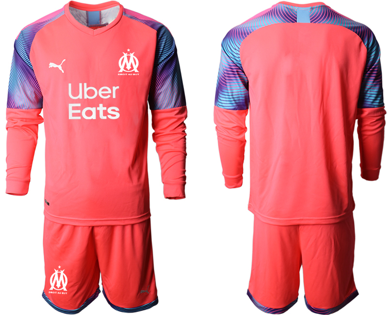 2020-21 Marseilles pink goalkeeper long sleeve soccer jerseys