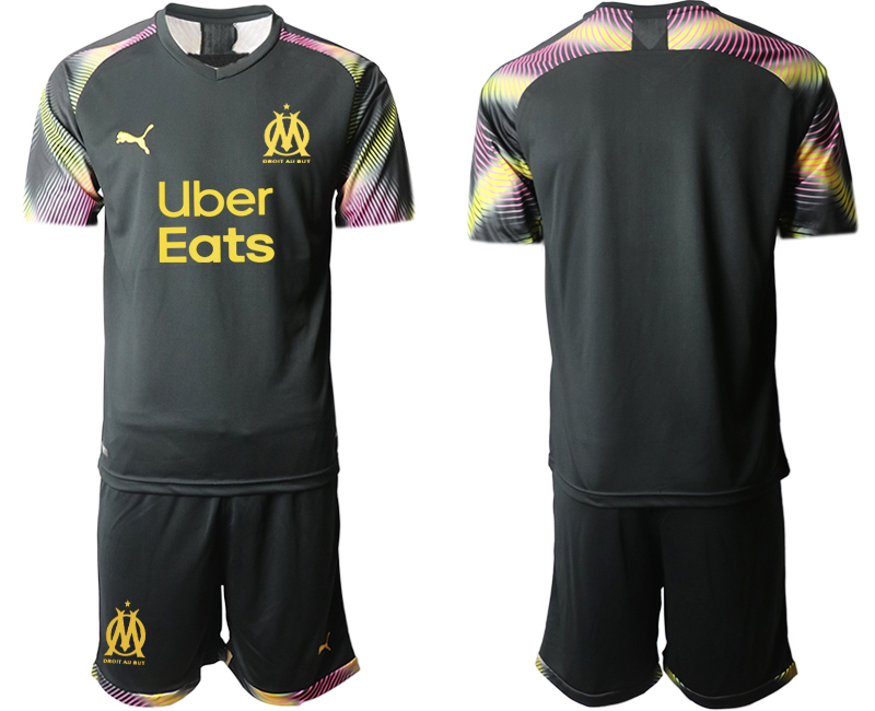 2020-21 Olympique De Marseille black goalkeeper soccer jerseys
