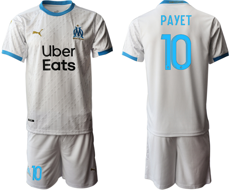 2020-21 Olympique De Marseille home 10# PAYET soccer jerseys