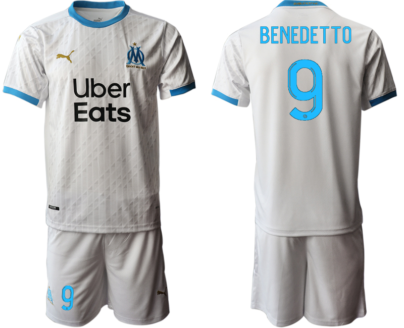 2020-21 Olympique De Marseille home 9# BENEDETTO soccer jerseys