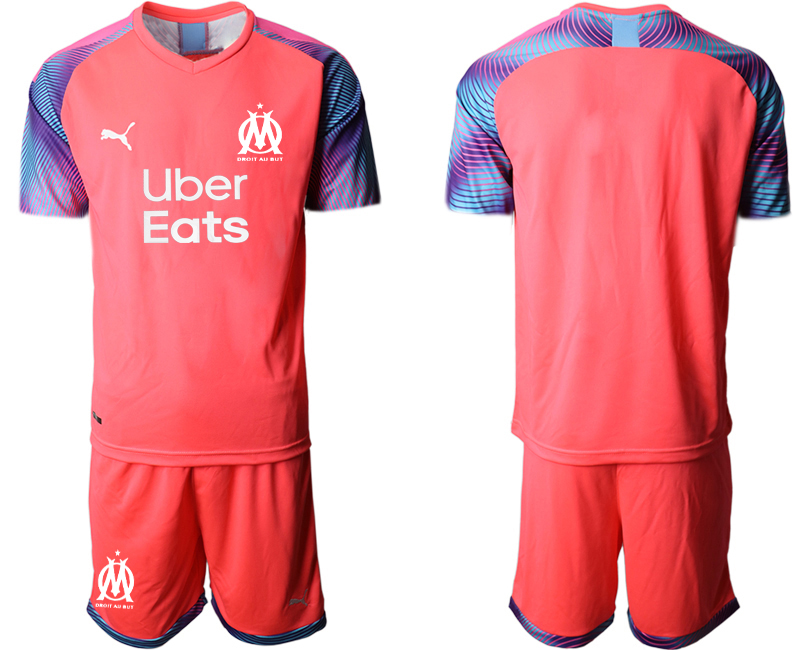 2020-21 Olympique De Marseille pink goalkeeper soccer jerseys