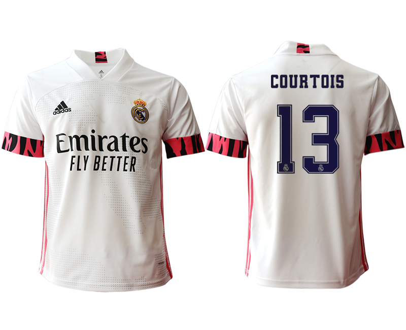 2020-21 Real Madrid  home aaa version 13# COURTOIS soccer jerseys