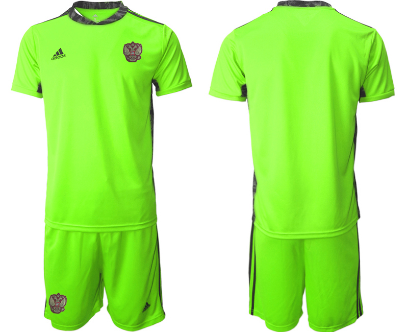 2020-21 Russia fluorescent green goalkeeper soccer jerseys
