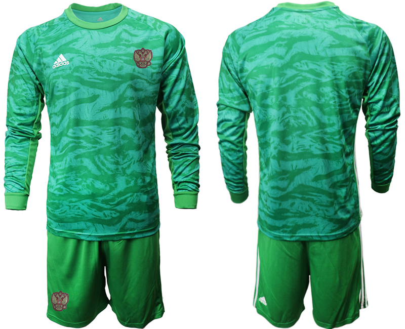 2020-21 Russia green goalkeeper long sleeve soccer jerseys.