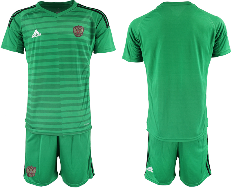 2020-21 Russia green goalkeeper soccer jerseys.