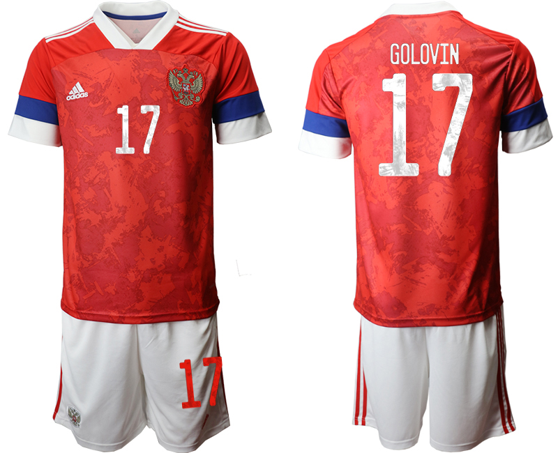 2020-21 Russia home 17# GOLOVIN soccer jerseys