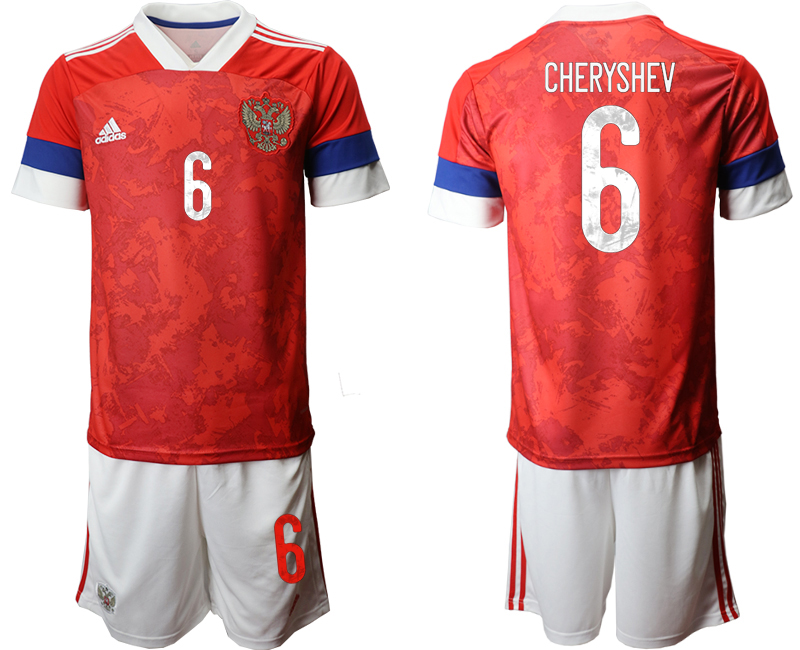 2020-21 Russia home 6# CHERYSHEV soccer jerseys
