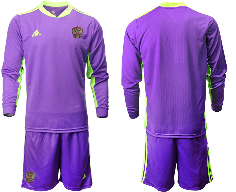 2020-21 Russia purple goalkeeper long sleeve soccer jerseys.