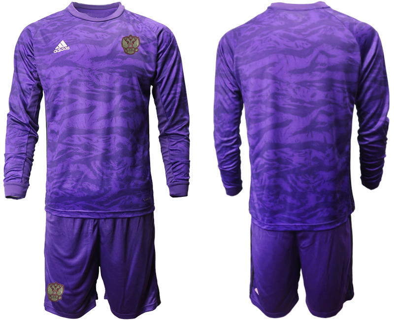 2020-21 Russia purple goalkeeper long sleeve soccer jerseys