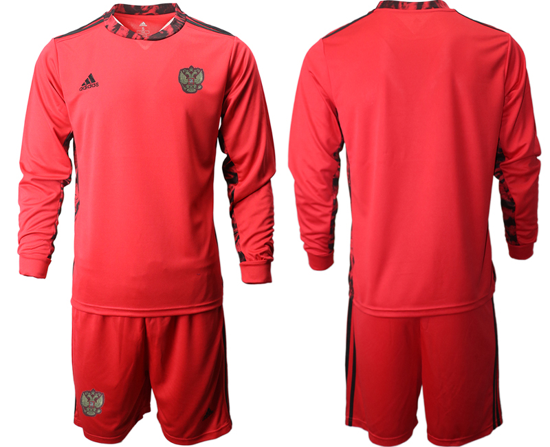 2020-21 Russia red goalkeeper long sleeve soccer jerseys