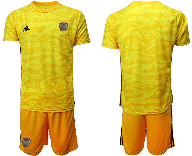 2020-21 Russia yellow goalkeeper soccer jerseys