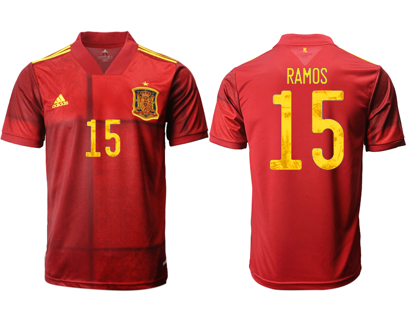 2020-21 Spain home aaa version 15# RAMOS occer jerseys