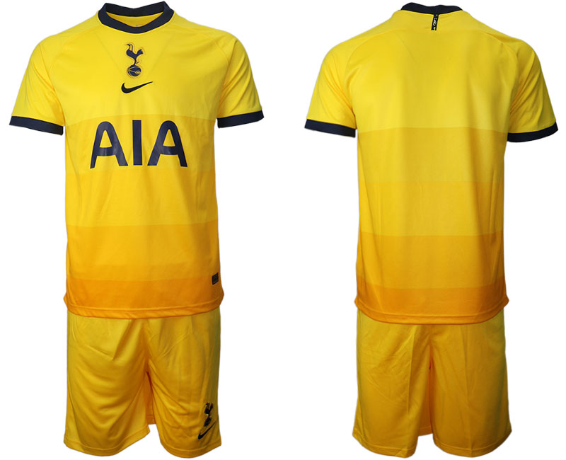 2020-21 Tottenham Hotspur away yellow soccer jerseys