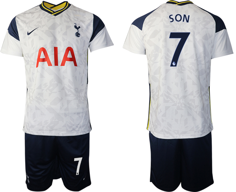 2020-21 Tottenham Hotspur home 7# SON soccer jerseys