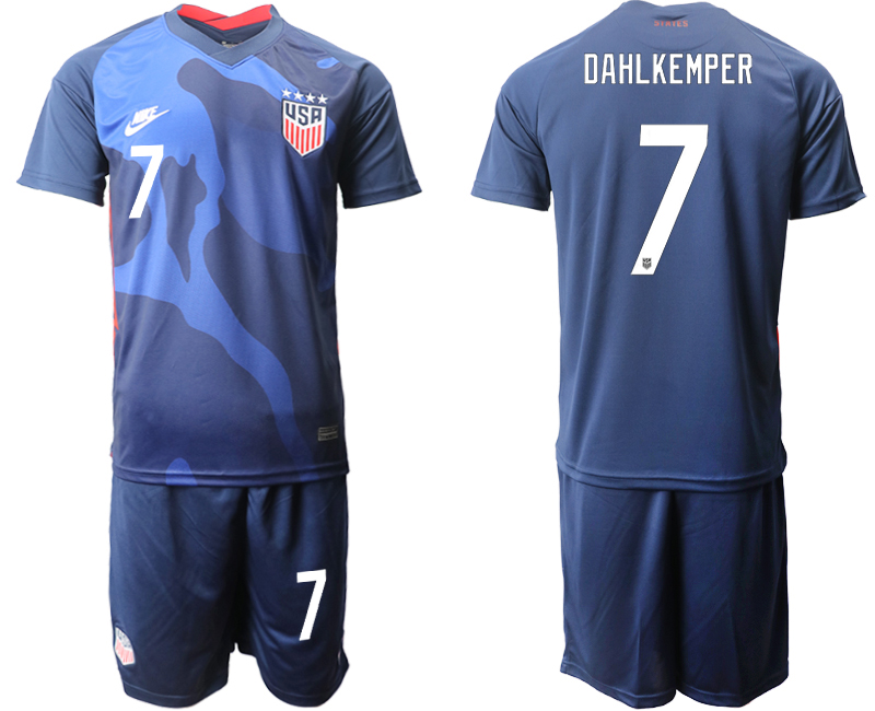 2020-21 United States away 7# DAHLKEMPER soccer jerseys