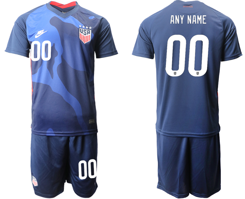 2020-21 United States away any name custom soccer jerseys