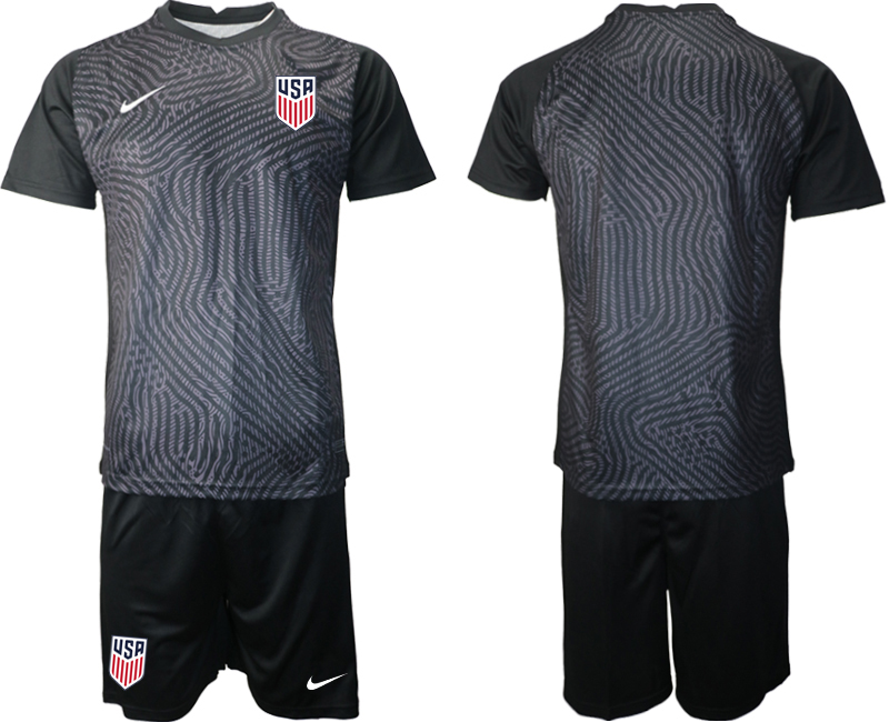 2020-21 United States black goalkeeper soccer jerseys