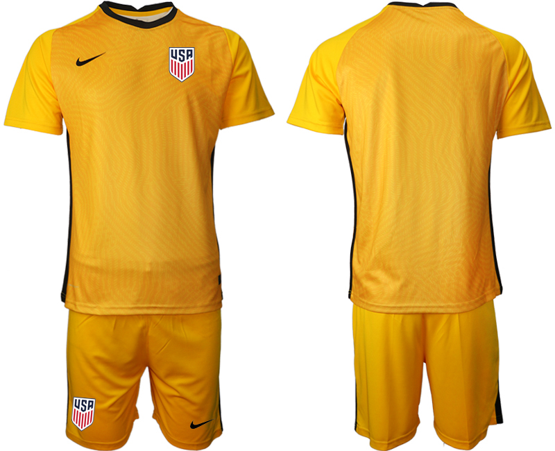 2020-21 United States yellow goalkeeper soccer jerseys