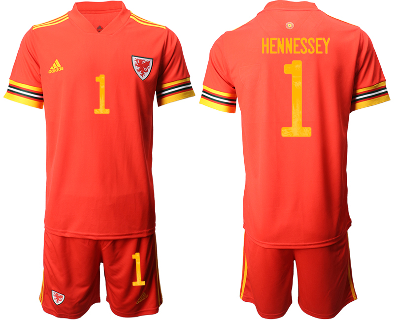 2020-21 Wales home 1# HENNESSEY soccer jerseys