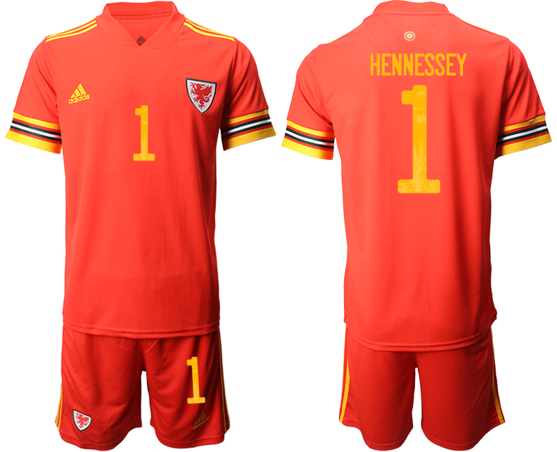 2020-21 Wales home 1# HENNESSEY soccer jerseys