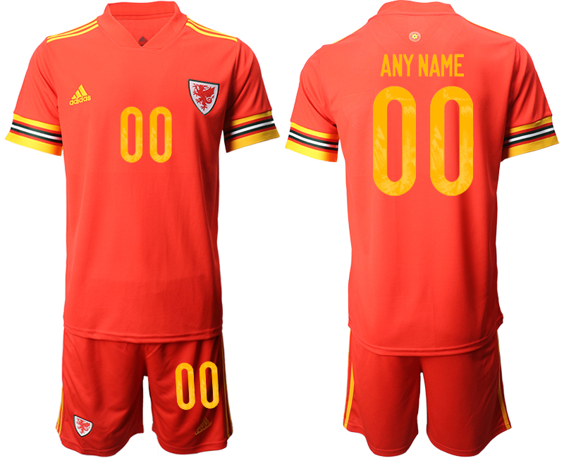 2020-21 Wales home any name custom soccer jerseys