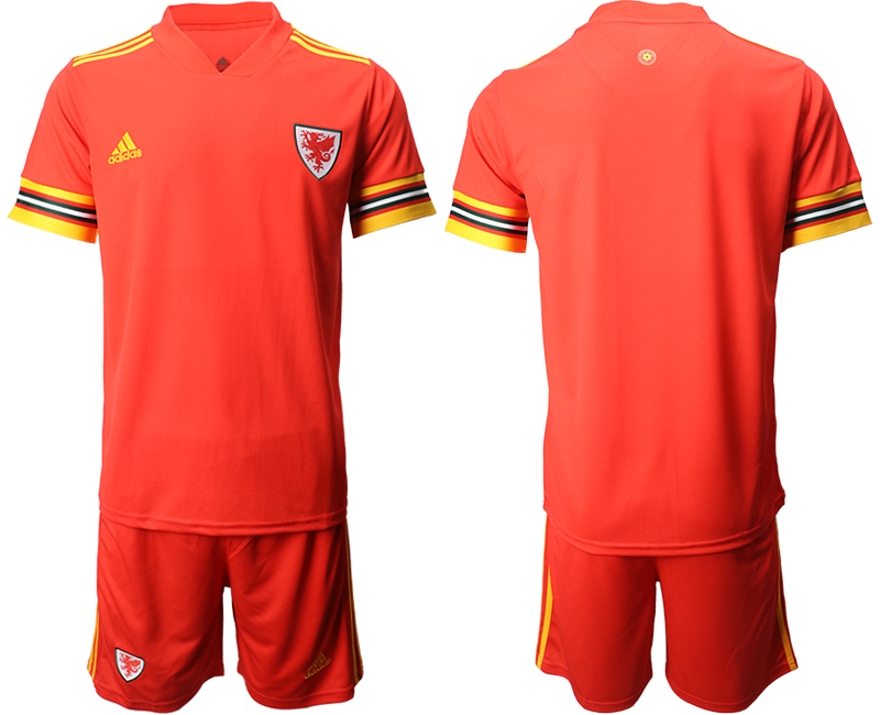 2020-21 Wales home soccer jerseys