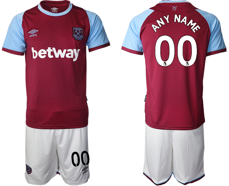 2020-21 West Ham United home any name custom soccer jerseys