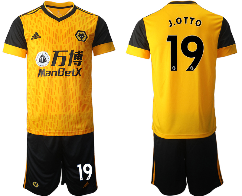 2020-21 Wolverhampton Wanderers home 19# J.OTTO soccer jerseys