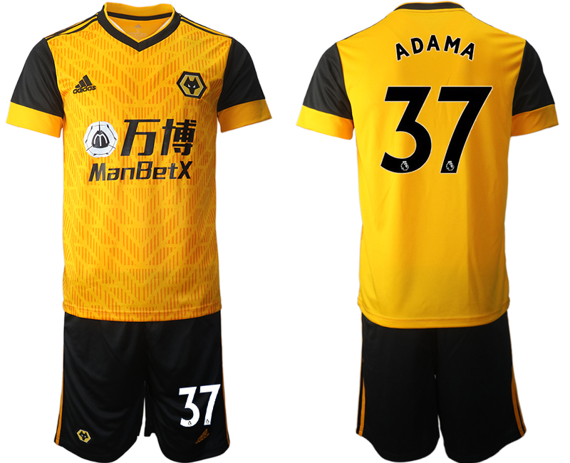 2020-21 Wolverhampton Wanderers home 37# ADAMA soccer jerseys