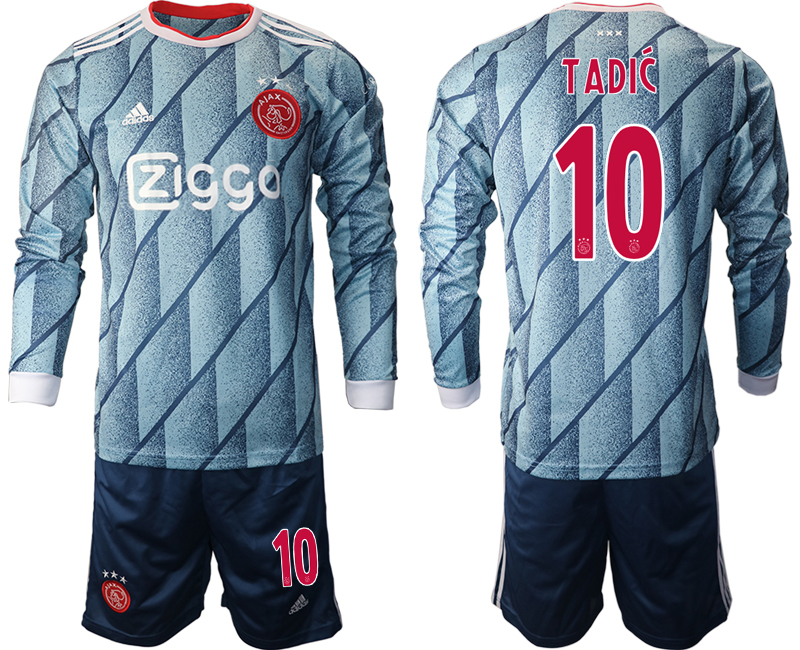 2020-21 ajax away 10# TADIC long sleeve soccer jerseys