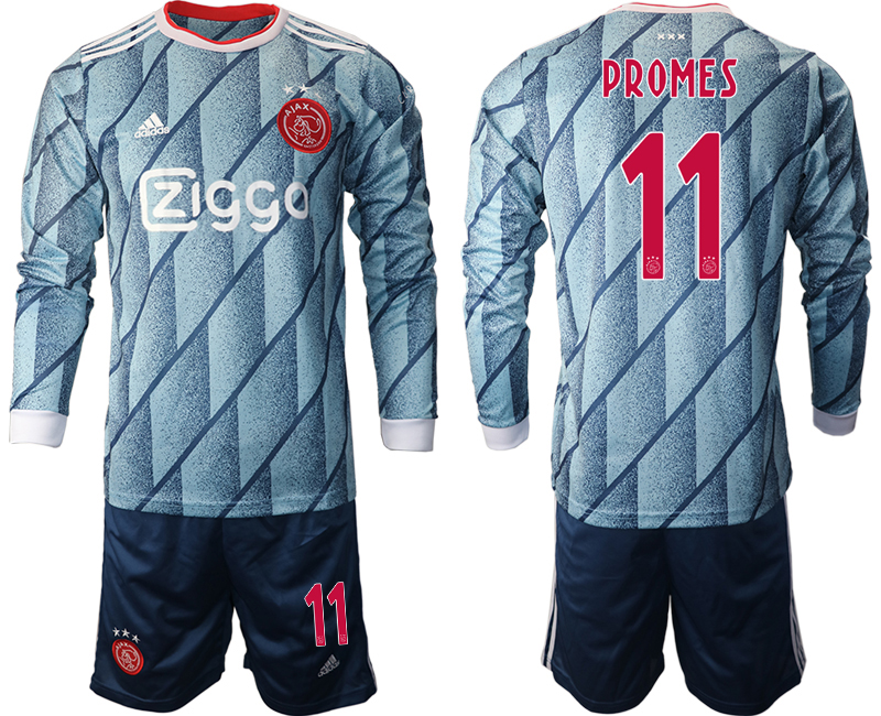 2020-21 ajax away 11# PROMES long sleeve soccer jerseys