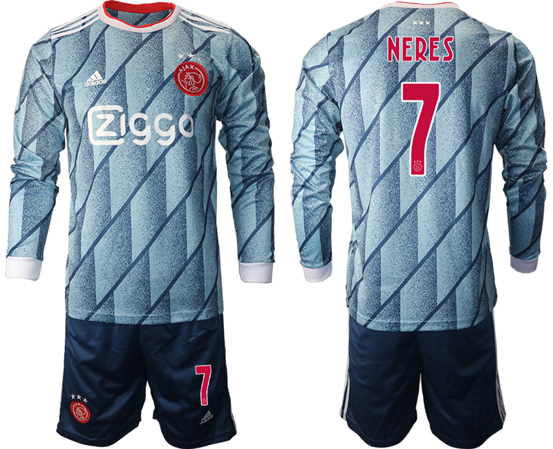 2020-21 ajax away 7# NERES long sleeve soccer jerseys