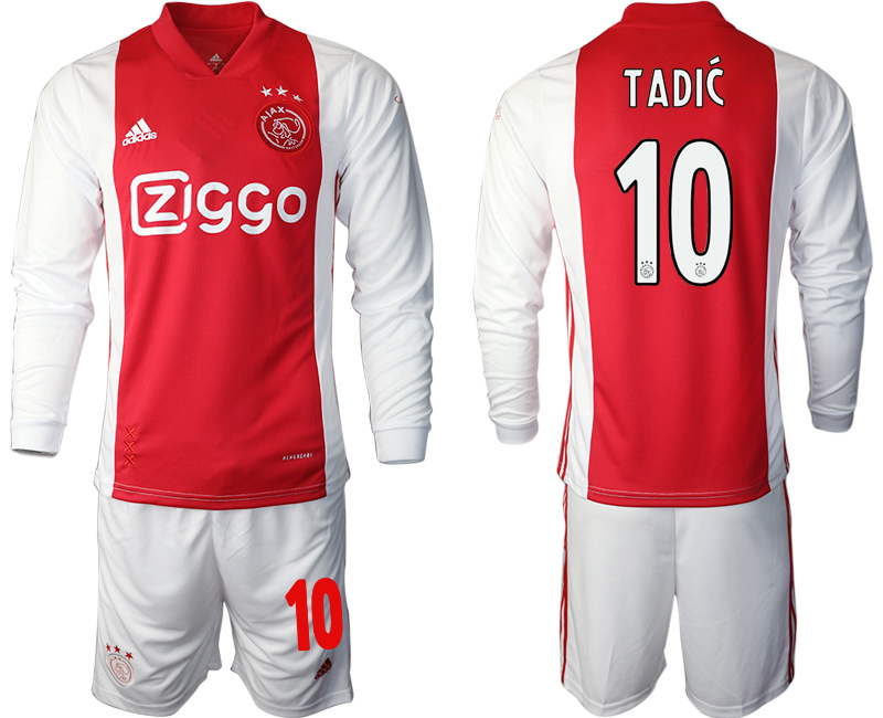 2020-21 ajax home 10# TADIC long sleeve soccer jerseys