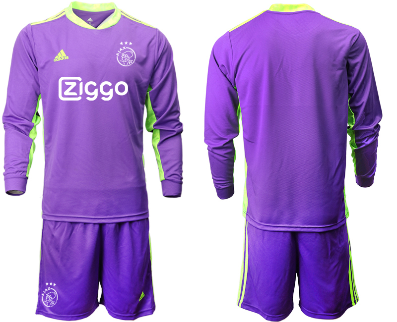 2020-21 ajax purple goalkeeper long sleeve soccer jerseys