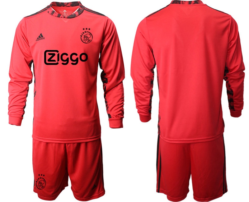 2020-21 ajax red goalkeeper long sleeve soccer jerseys