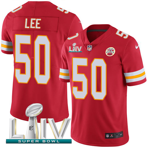 Nike Chiefs #50 Darron Lee Red Super Bowl LIV 2020 Team Color Men's Stitched NFL Vapor Untouchable Limited Jersey
