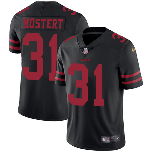 Nike 49ers #31 Raheem Mostert Black Alternate Youth Stitched NFL Vapor Untouchable Limited Jersey