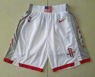 Men's Houston Rockets White 2020 Nike City Edition Swingman Shorts