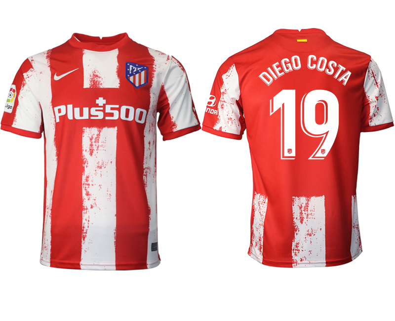 2021-22 Atlético Madrid home aaa version 19# DIEGO COSTA soccer jerseys