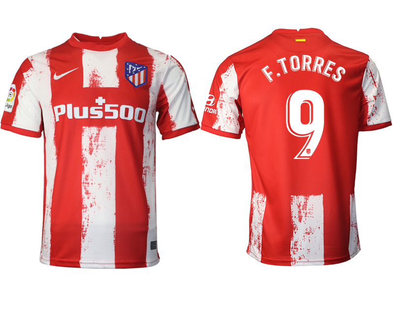 2021-22 Atlético Madrid home aaa version 9# F.TORRES soccer jerseys