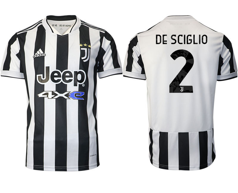 2021-22 Juventus home aaa version 2# DE SCIGLIO soccer jerseys