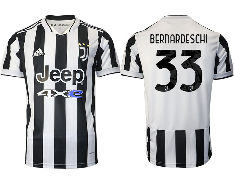 2021-22 Juventus home aaa version 33# BERNARDESCHI soccer jerseys