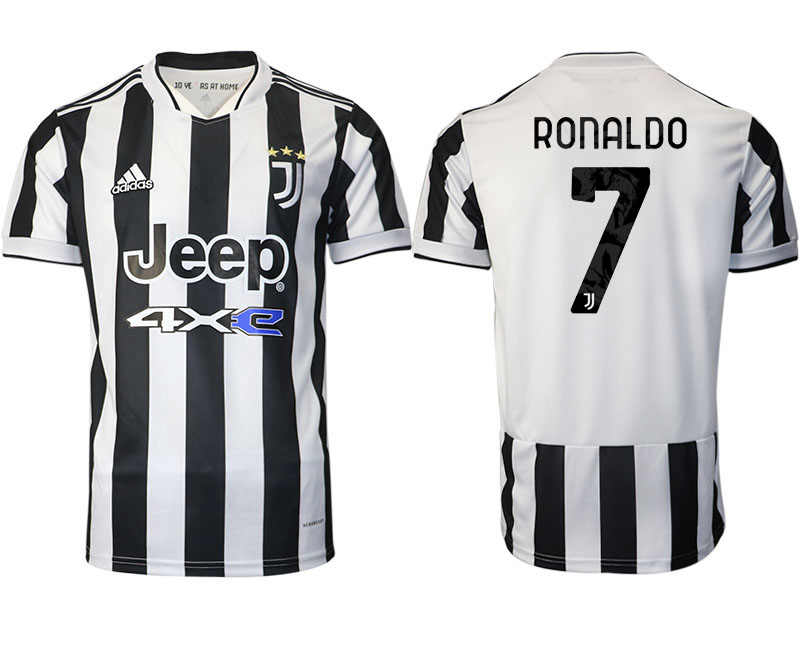 2021-22 Juventus home aaa version 7# RONALDO soccer jerseys