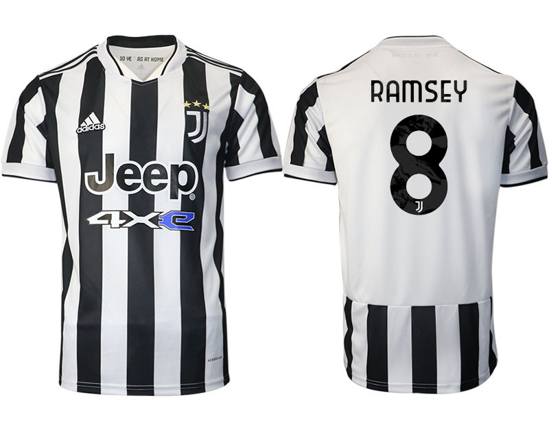 2021-22 Juventus home aaa version 8# RAMSEY soccer jerseys